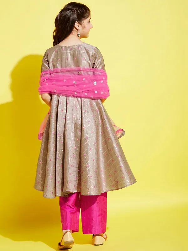 Grey_Kurta_And_Sharara_Set_for_Girls_|_Embroide