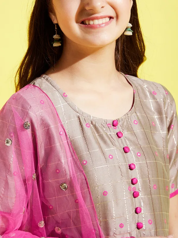 Grey_Kurta_And_Sharara_Set_for_Girls_|_Embroide