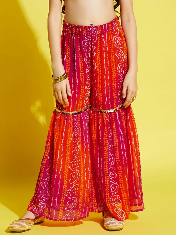Orange_Kurta_And_Sharara_Set_for_Girls_|_Georgette