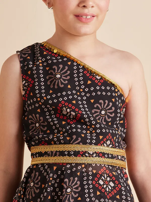Black__Kurta_And_Sharara_Set_for_Girls_|