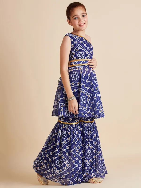 Blue_Kurta_And_Sharara_Set_for_Girls_|