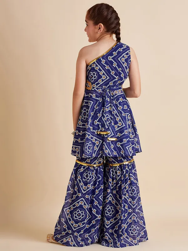 Blue_Kurta_And_Sharara_Set_for_Girls_|