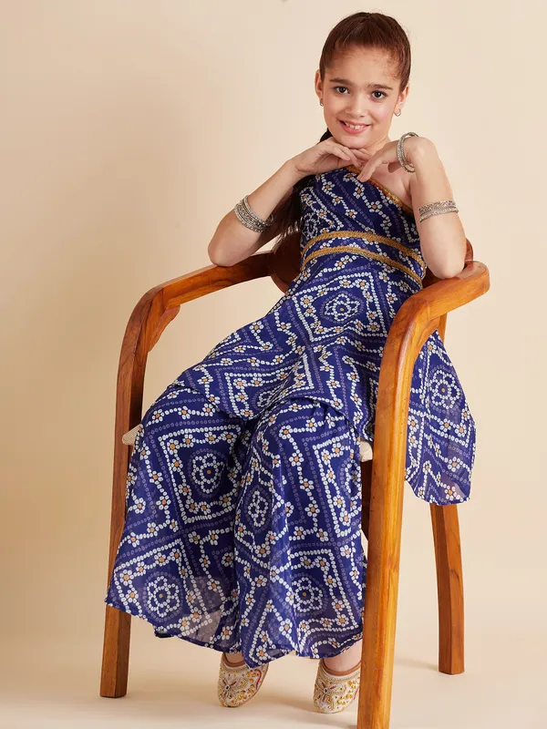 Blue_Kurta_And_Sharara_Set_for_Girls_|