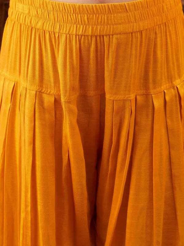 Yellow_Kurta_And_Sharara_Set_for_Girls