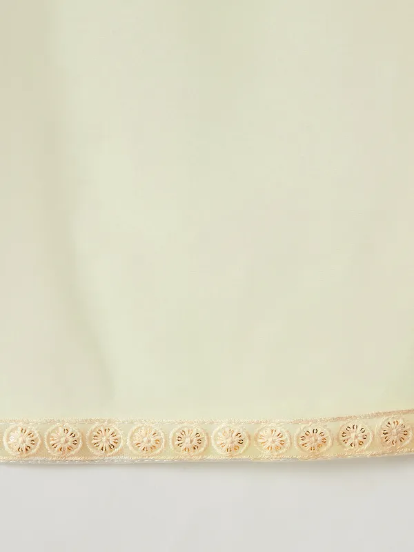 Green__Kurta_And_Sharara_Set_for_Girls_|_Net_Embroide