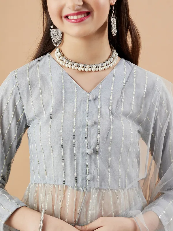 Blue_Kurta_And_Sharara_Set_for_Girls_|_Net_Embroide