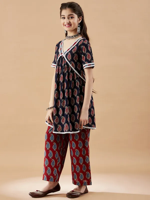 Blue_Kurta_and_Palazzo_Sets_for_Girls_|