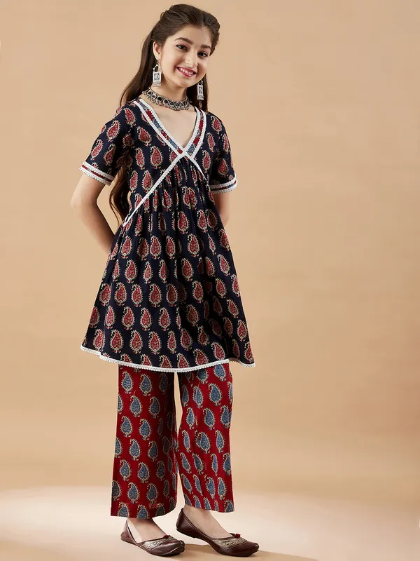 Blue_Kurta_and_Palazzo_Sets_for_Girls_|