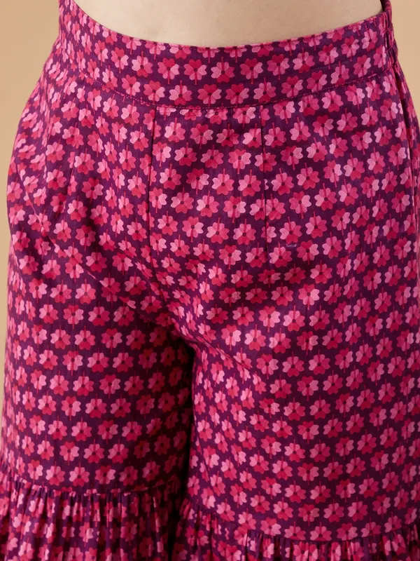 Magenta_Kurta_And_Sharara_Set_for_Girls_|