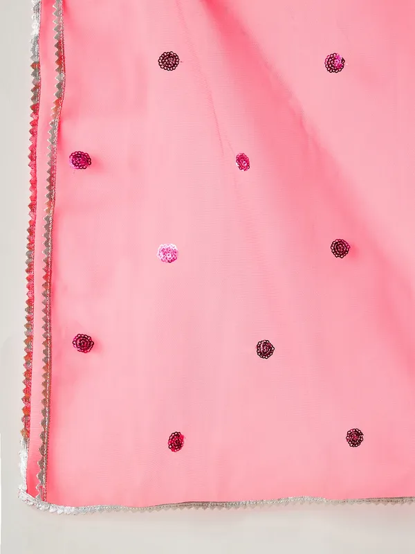 Green__Kurta_And_Dhoti_Set_for_Girls_|_Yoke_Design