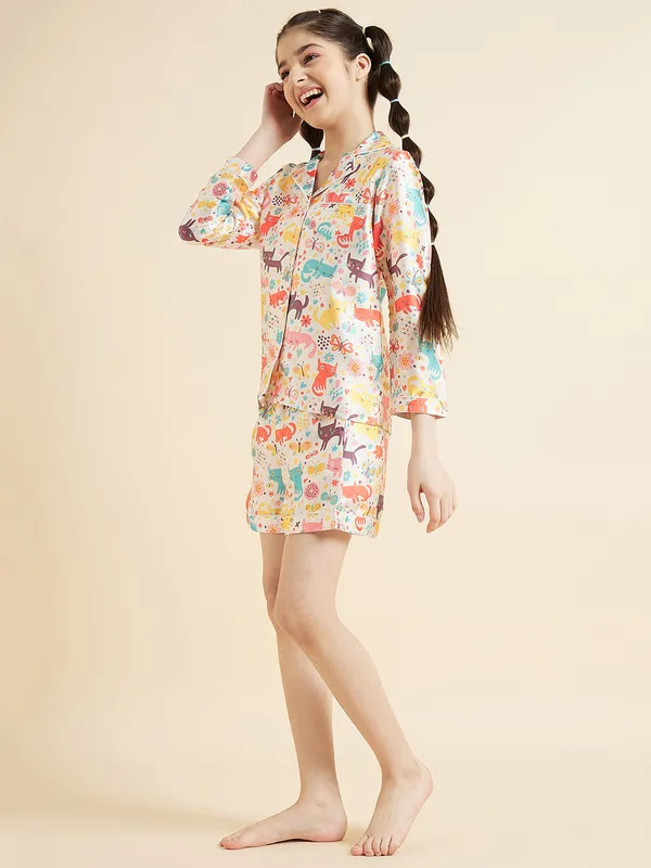 Off_White_Night_Suit_for_Girls_|