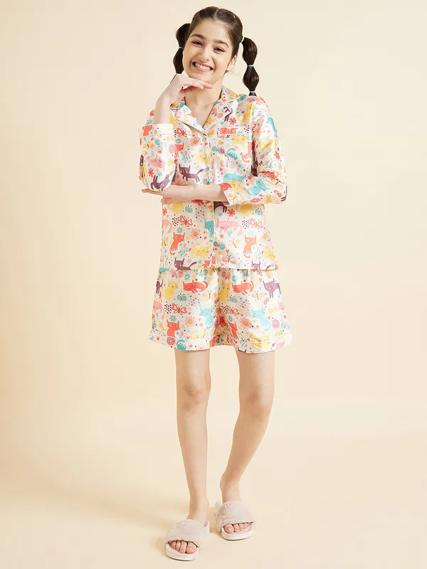 Off_White_Night_Suit_for_Girls_|