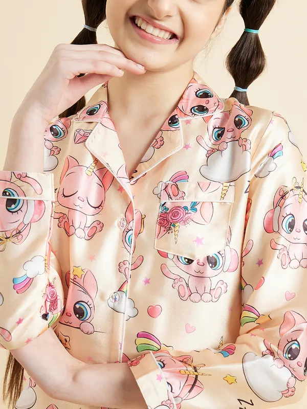 Cream__Night_Suit_for_Girls_|