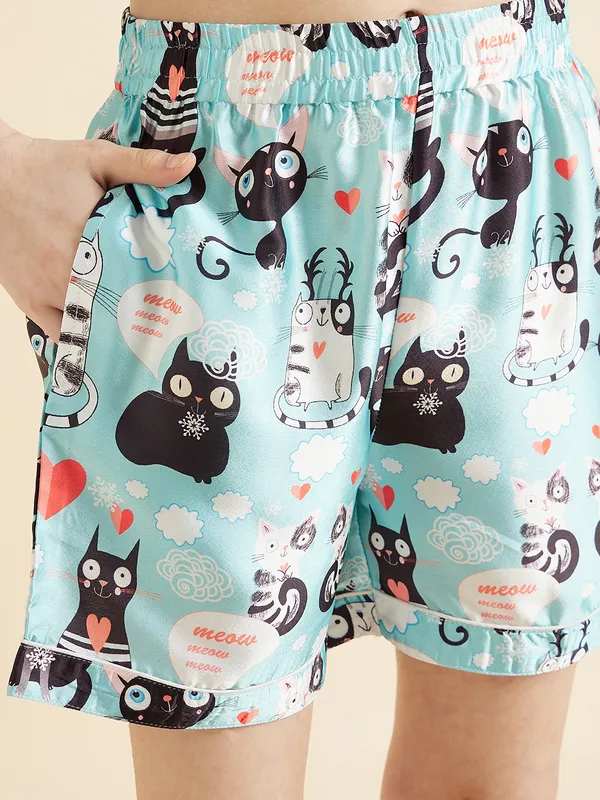 Turquoise_Blue_Night_Suit_for_Girls_|