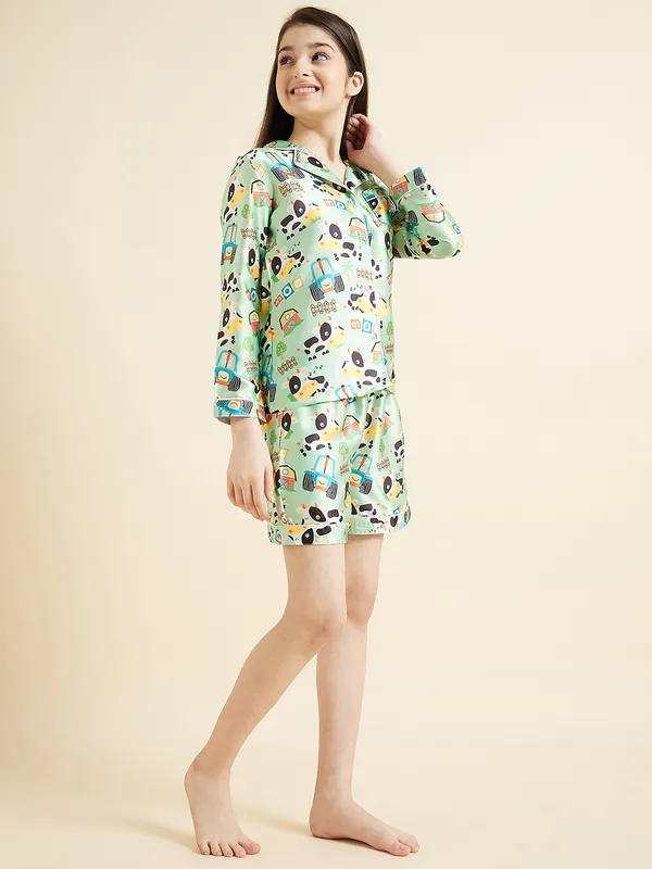 Green__Night_Suit_for_Girls_|