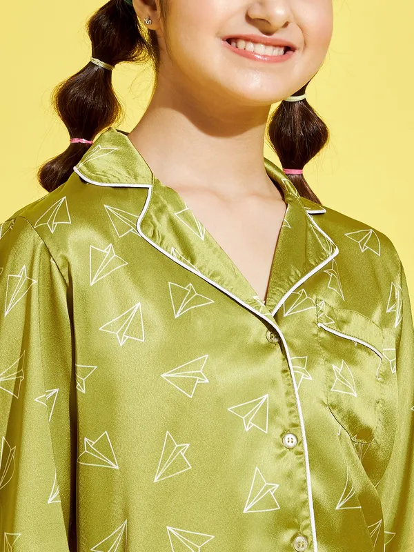 Green__Night_Suit_for_Girls_|