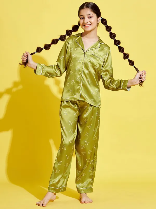 Green__Night_Suit_for_Girls_|