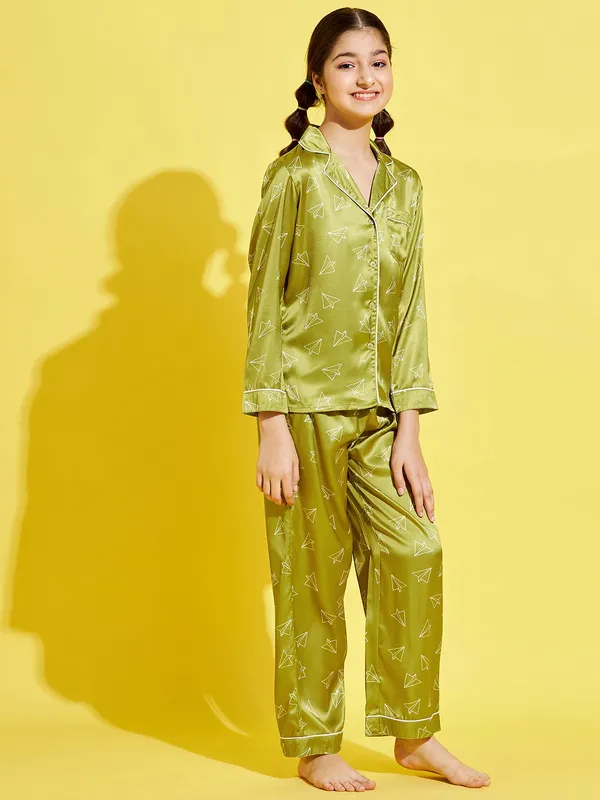 Green__Night_Suit_for_Girls_|