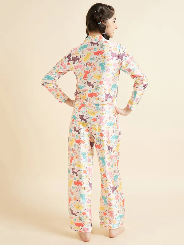 Off_White_Night_Suit_for_Girls_|