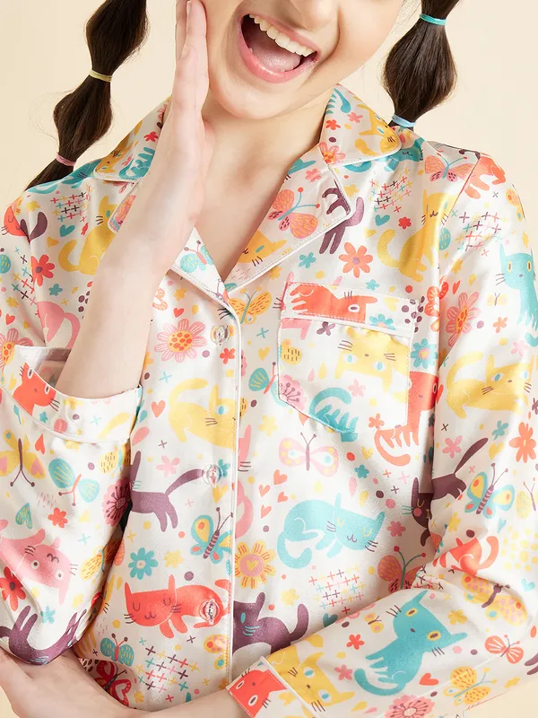 Off_White_Night_Suit_for_Girls_|