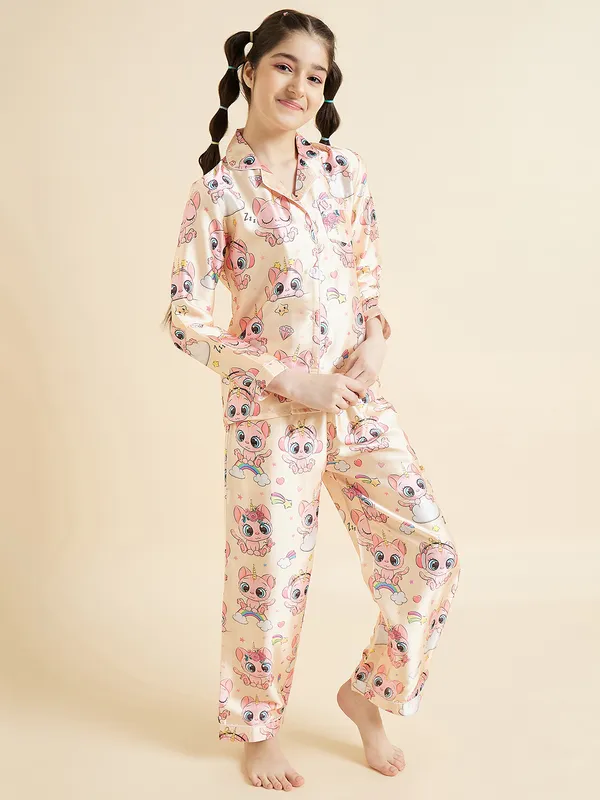 Cream__Night_Suit_for_Girls_|