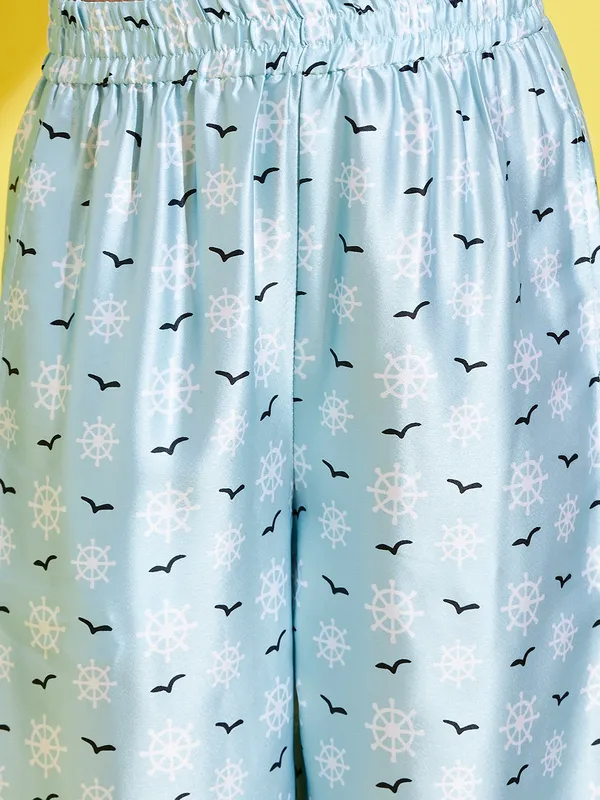 Turquoise_Blue_Night_Suit_for_Girls_|
