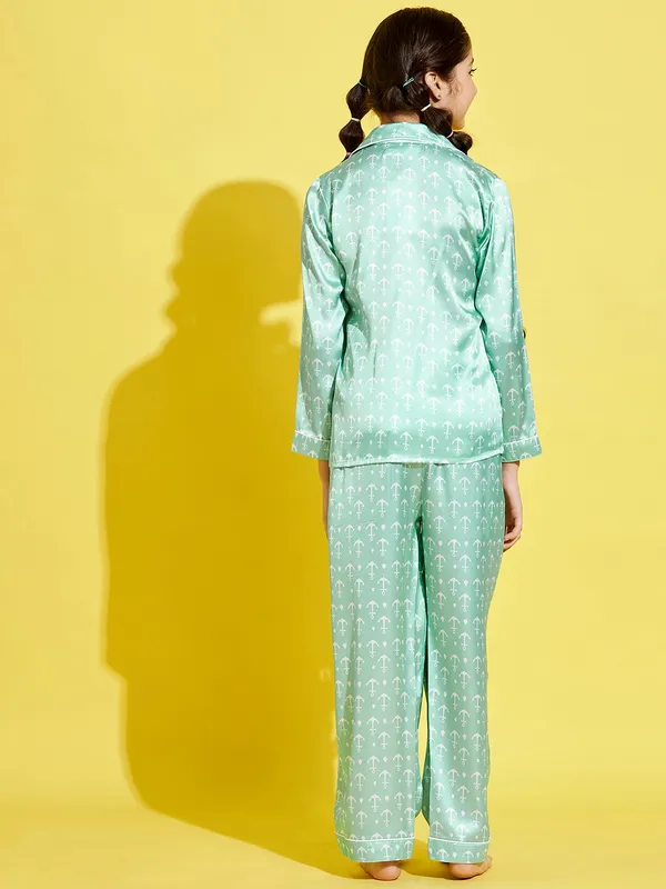 Turquoise_Blue_Night_Suit_for_Girls_|