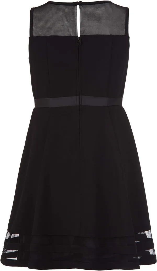 Black_Satin_Solid_Round_Neck_Dress_For_Girls