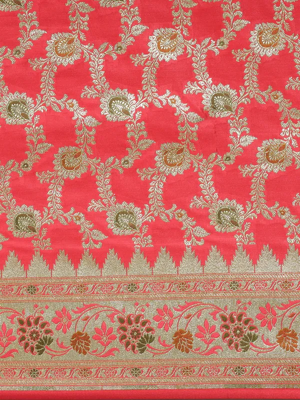 Peach_Katan_Silk_Banarasi_Sarees_For_Women