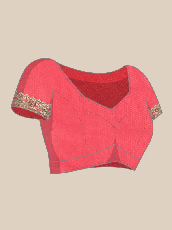 Peach_Katan_Silk_Banarasi_Sarees_For_Women