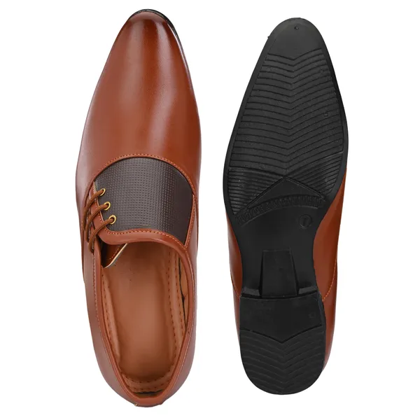 Tan_Brown_Leatherette_And_Pu_Lace_Ups_Derby_For_Men
