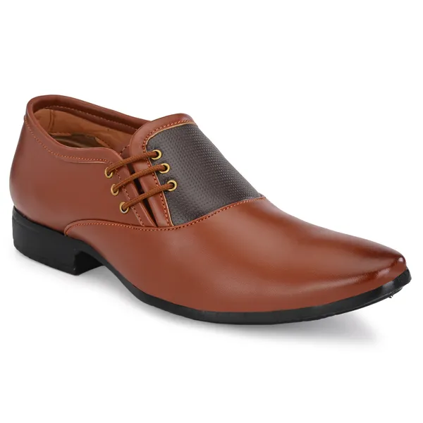 Tan_Brown_Leatherette_And_Pu_Lace_Ups_Derby_For_Men
