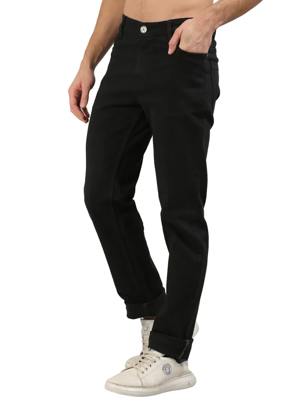 Men's_Black_Stretchable_Premium_Cotton_Blend_Regular_fit_Jeans