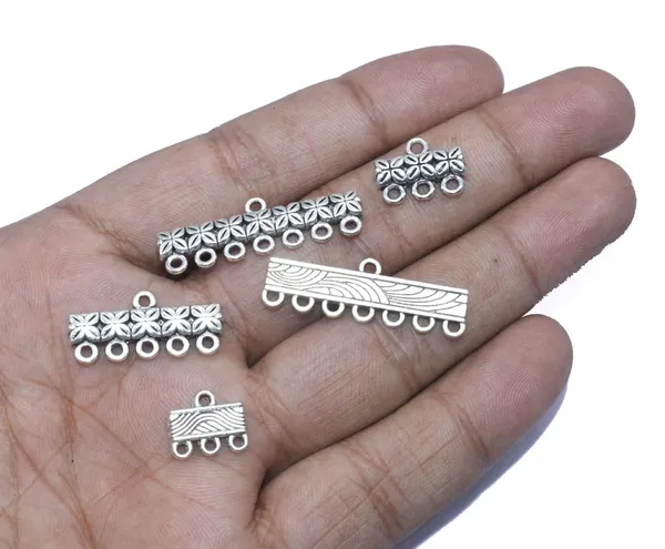 Silver_Metal_Alloy_Premium_Metal_Spacer_Connectors_For_Jewellery_Making