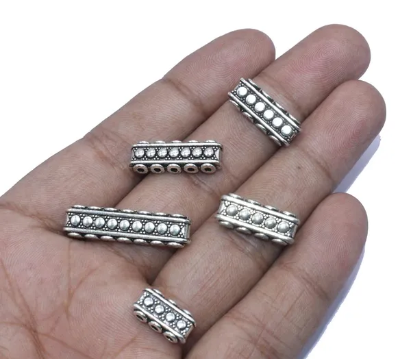 Silver_Metal_Alloy_Premium_Metal_Spacer_Bar_Connectors_For_Jewellery_Making