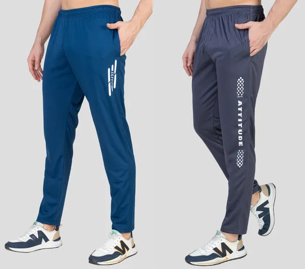 Buy online Blue Lycra Blend Full Length Track Pant from Sports Wear for Men  by Zeffit for ₹700 at 47% off