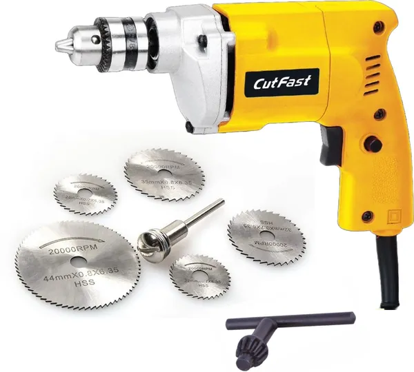 10Mm_Drill_Machine_Cf-366_With_Hss-6Pcs_Circular_Saw_Blade_Hammer_Drill_(10_Mm_Chuck_Size,_650_W)
