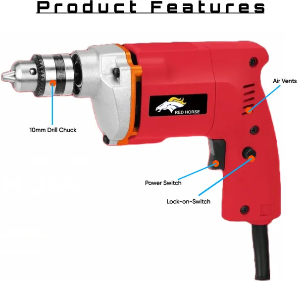 Combo_Of_10Mm_Drill_Machine_With_Polish_Pad_(Pack_Of_7Pcs)_With_High_Performance_Hammer_Drill_(10_Mm_Chuck_Size,_450_W)