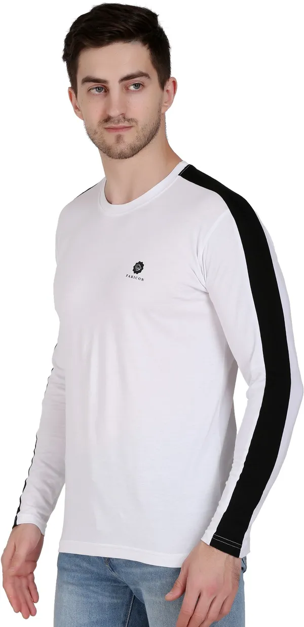 Pack_of_2_White_&_Black_Cotton_Blend_Solid_T-Shirt_For_Men