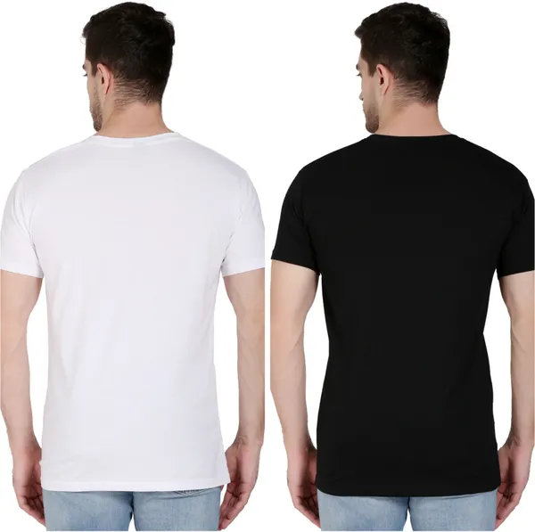 Pack_of_2_White_&_Black_Cotton_Blend_Typography_T-Shirt_For_Men