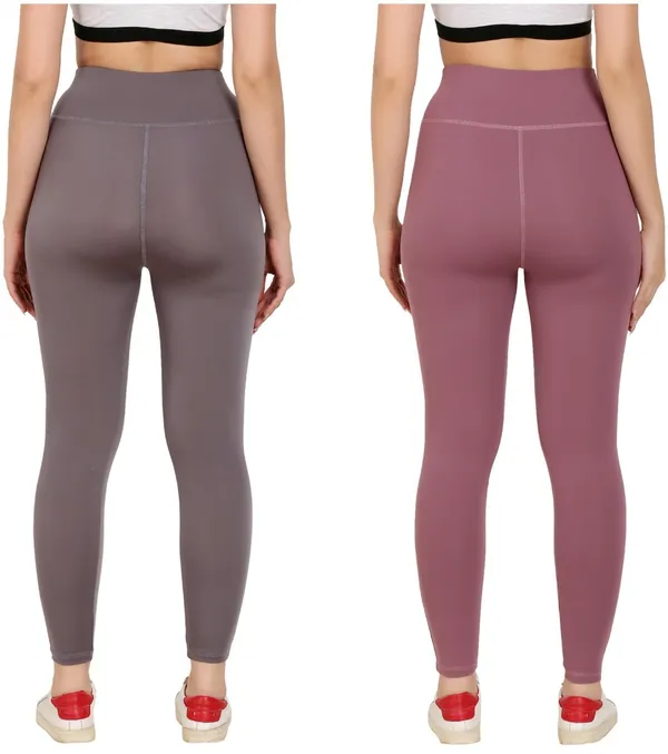 Pack_of_2_Pink_&_Grey_Cotton_Blend_Solid_Tights_For_Women