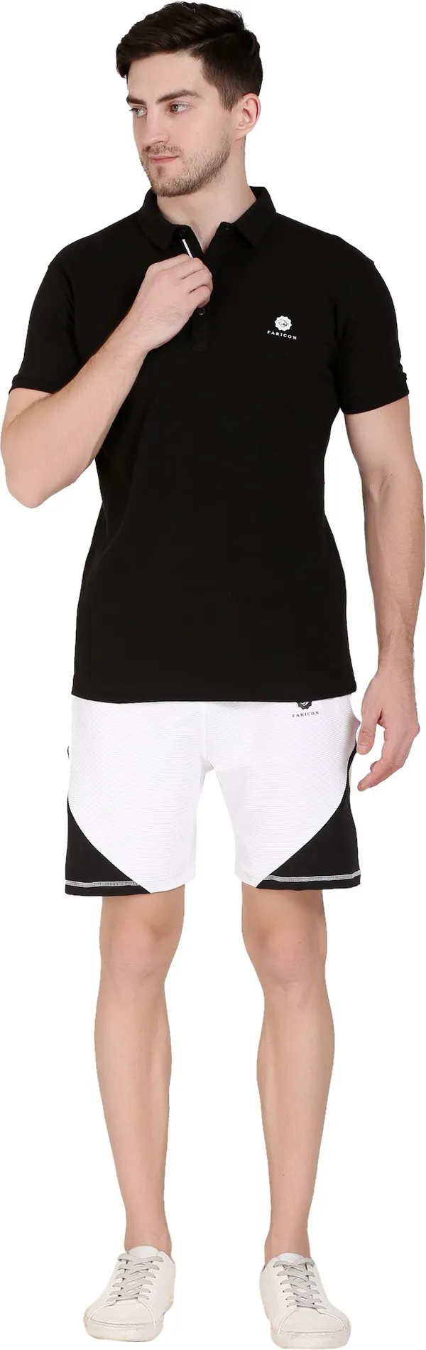 Pack_of_2_Black_&_White_Cotton_Lycra_Solid_Shorts_For_Men