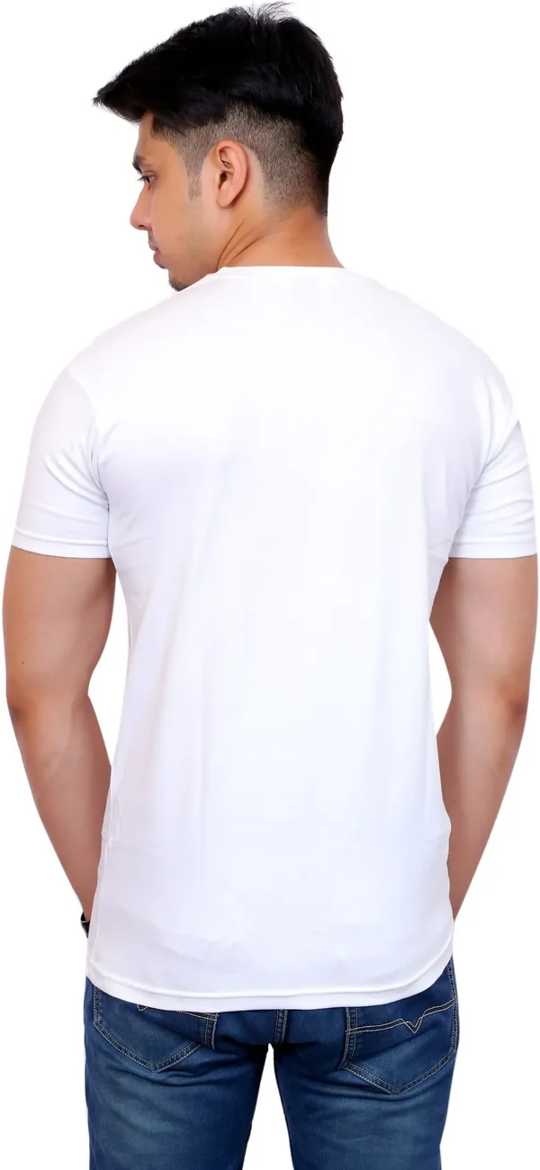 Pack_of_2_White_&_Black_Cotton_Blend_Solid_T-Shirt_For_Men