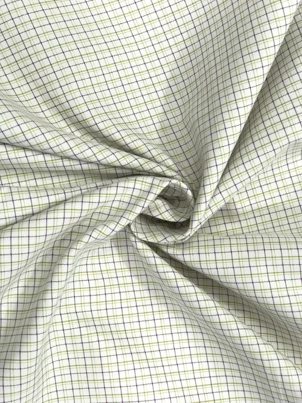 Off_White_Corporate_Check_Shirt_&_Mahendi__Trouser_Fabric