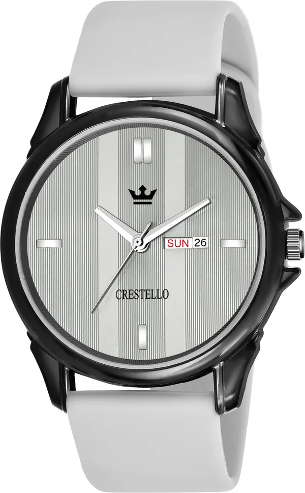 Men’s_Grey_Silicone_Strap_Everyday_Analog_Wristwatch