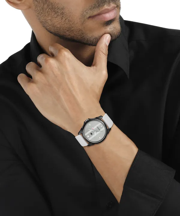 Men’s_Grey_Silicone_Strap_Everyday_Analog_Wristwatch