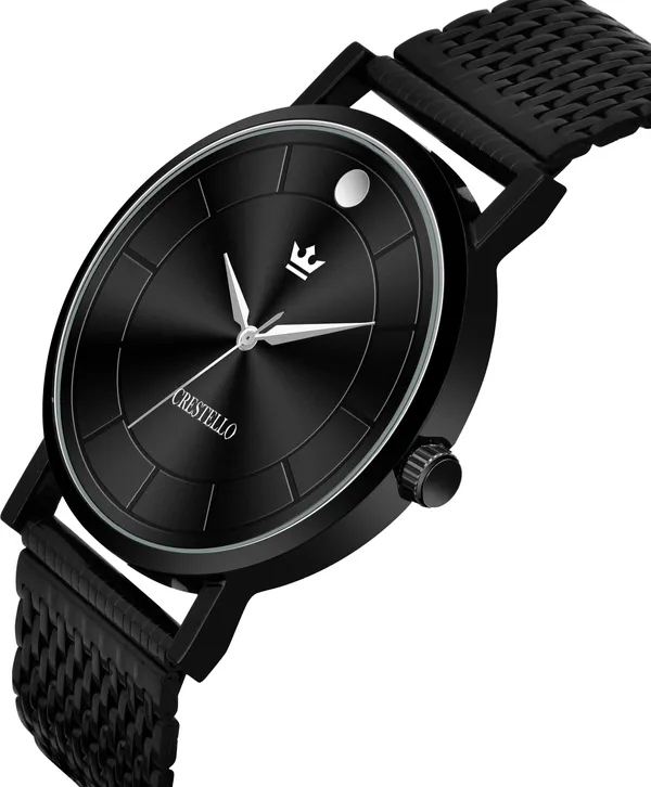 Black_Plated_Steel_Chain_Analog_Wrist_Watch_for_Men___With_1_Year_Warranty