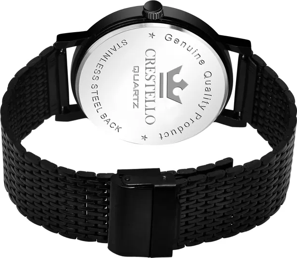 Black_Plated_Steel_Chain_Analog_Wrist_Watch_for_Men___With_1_Year_Warranty