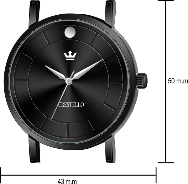Black_Plated_Steel_Chain_Analog_Wrist_Watch_for_Men___With_1_Year_Warranty