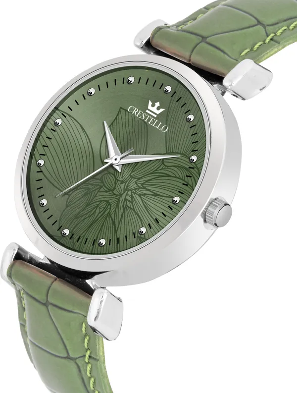Fashionable_Green_Strap_Casual_Watch_For_Women